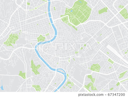 Rome colored vector map 67347200