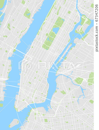 New York colored vector map 67347206