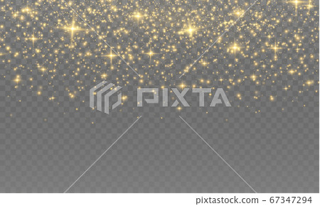 Yellow dust sparks. Yellow dust sparks. 67347294