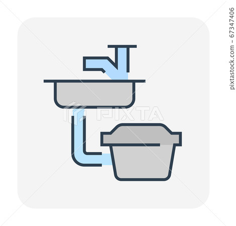 sink and grease trap sink and grease trap 67347406