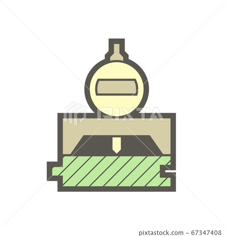 Wood floor production industry and testing vector 67347408