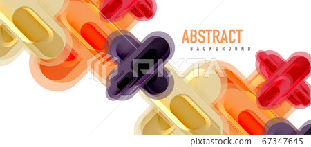 Modern vector glass cross shape abstract technology background for cover, placard, poster, banner or flyer 67347645