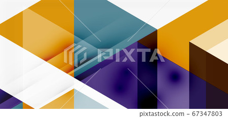 Geometric abstract background, mosaic triangle and hexagon shapes. Trendy abstract layout template for business or technology presentation, internet poster or web brochure cover, wallpaper Geometric abstract background, mosaic triangle and hexagon shapes. Trendy abstract layout template for business or technology presentation, internet poster or web brochure cover, wallpaper 67347803