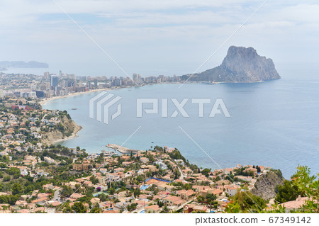Aerial photography panoramic image Calpe 67349142