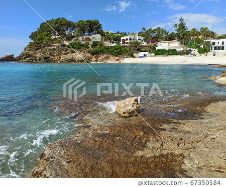 Picturesque view idyllic scenery Benissa coastline 67350584