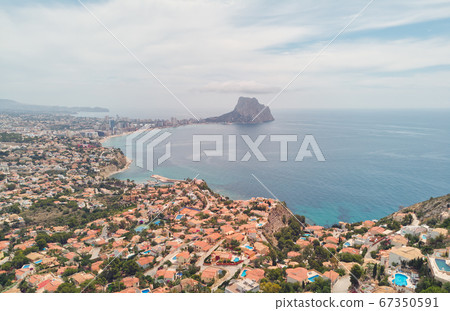 Aerial photography panoramic image Calpe 67350591