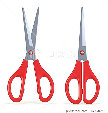 Scissors opened and closed 3D Scissors opened and closed 3D 67350755