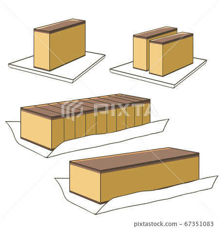 Castella (on plate) 67351083