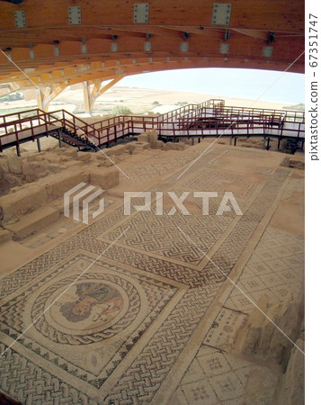 Cyprus _ Limassol _ Kurion Ancient Ruins Mosaic Cyprus _ Limassol _ Kurion Ancient Ruins Mosaic 67351747