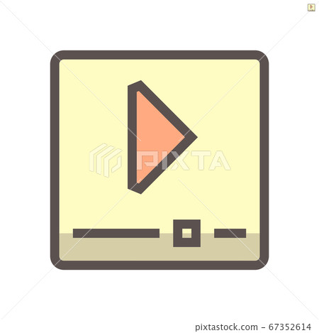 Video file vector icon design, 48x48 pixel perfect 67352614
