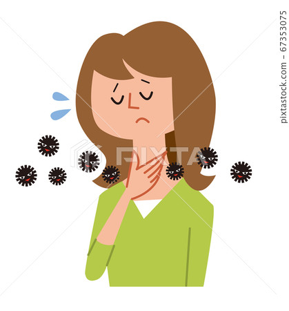 sore throat - Stock Illustration [67353075] - PIXTA