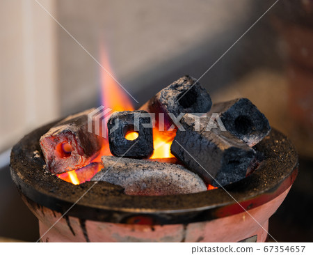 Oga charcoal fired with seven wheels 67354657