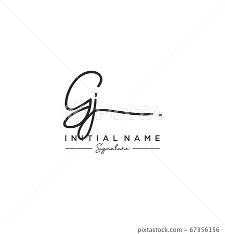 Letter GJ Signature Logo Template Vector 67356156
