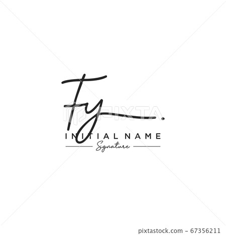 Letter FY Signature Logo Template Vector 67356211