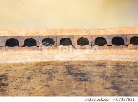 An antique wooden tool for the manufactory production of Havana cigars  67357631