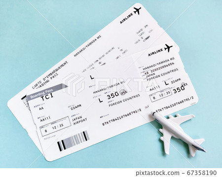 Airplane boarding pass 67358190