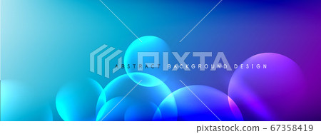Vector abstract background liquid bubble circles on fluid gradient with shadows and light effects. Shiny design templates for text Vector abstract background liquid bubble circles on fluid gradient with shadows and light effects. Shiny design templates for text 67358419