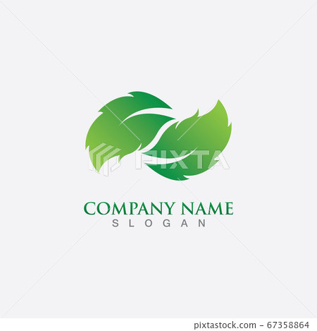 Green leaf ecology nature element vector - Stock Illustration [67358864 ...