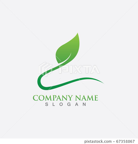 Green leaf ecology nature element vector Green leaf ecology nature element vector 67358867