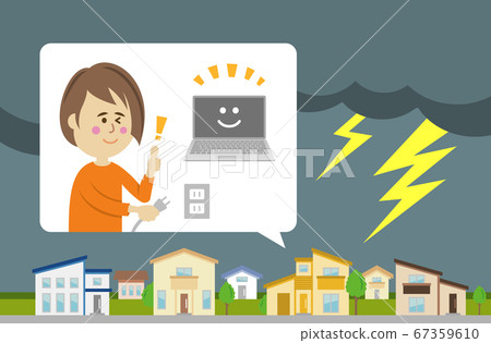 Illustration image of measures to prevent household appliances from breaking 67359610