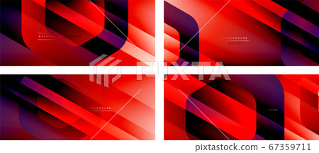Set of hexagon geometric shapes and fluid gradients with 3d shadow and light straight lines, minimal abstract backgrounds Set of hexagon geometric shapes and fluid gradients with 3d shadow and light straight lines, minimal abstract backgrounds 67359711