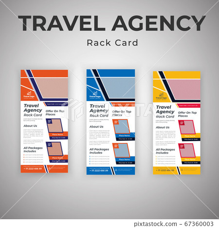 Latest Travel Agency Travel Consultant Agency and Advertising agency Rack Card Template 67360003