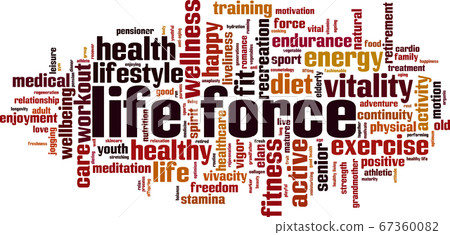 Life force word cloud Life force word cloud 67360082