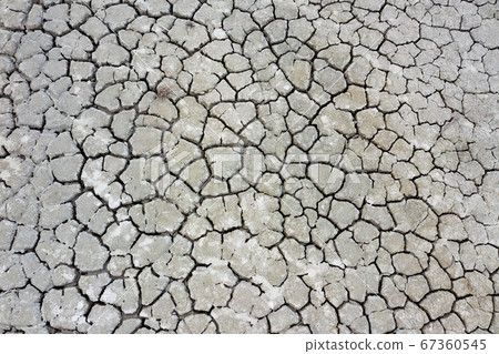 Aerial view of a dry land, summer season drought farmlands. Global warming and climate change concept. Aerial view of a dry land, summer season drought farmlands. Global warming and climate change concept. 67360545