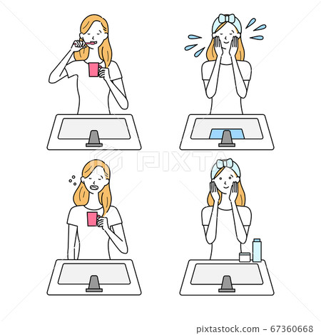 穿衣服的女人。 67360668