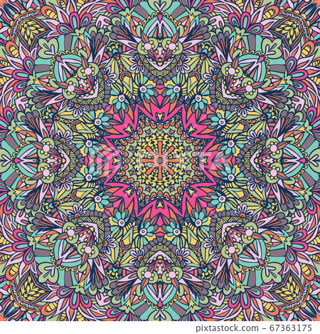 Colorful Tribal Ethnic Festive Abstract Floral Colorful Tribal Ethnic Festive Abstract Floral 67363175