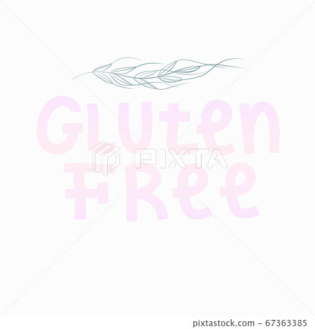 Creative and modern promotional banner with text- gluten free. Natural product and farm freshicons . Creative and modern promotional banner with text- gluten free. Natural product and farm freshicons . 67363385