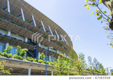 藍藍的天空中的新國家體育場 藍藍的天空中的新國家體育場 67363509