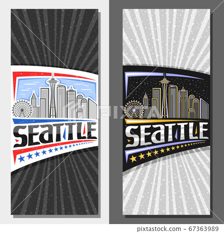 Vector layouts for Seattle - Stock Illustration [67363989] - PIXTA