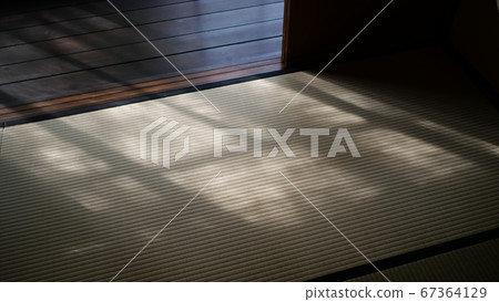 Japanese-style tatami mats with shade Japanese-style tatami mats with shade 67364129