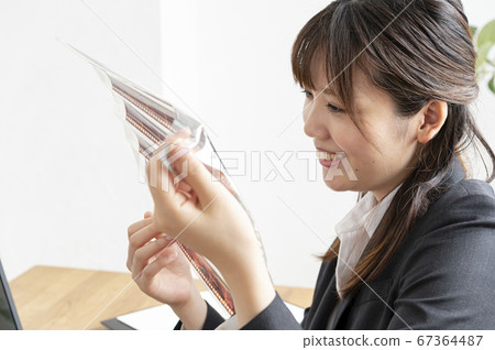 Sad Woman In A Sailor's Striped Vest Praying. Profile View. Retouched  Image. Vignette Is Added. Stock Photo, Picture and Royalty Free Image.  Image 59278248.