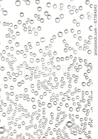 Water bubbles in a glass container on white Water bubbles in a glass container on white 67364843