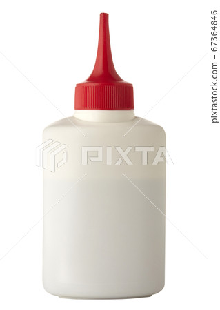 Oil or glue bottle isolated on white background. Oil or glue bottle isolated on white background. 67364846