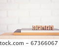 The word CRAFT, letters and copy space background, 67366067