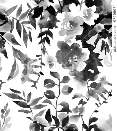 Botanical seamless pattern. Botanical seamless pattern. 67366674