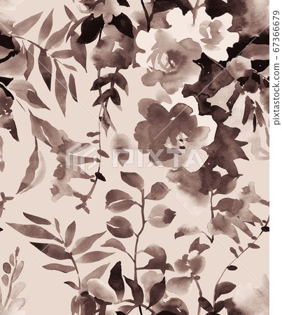 watercolor botanical seamless pattern watercolor botanical seamless pattern 67366679