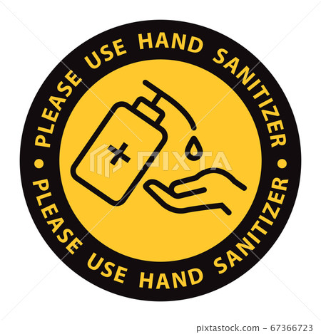 Use Hand Sanitizer sign vector Illustration, 67366723