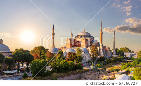 Hagia Sophia Mosque in Instanbul, Turkey, full view Hagia Sophia Mosque in Instanbul, Turkey, full view 67366727
