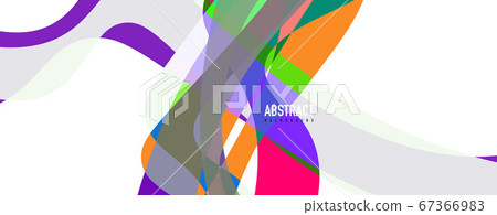 Fluid wave colorful abstract background. Dynamic colorful vibrant vector design 67366983