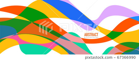 Fluid wave colorful abstract background. Dynamic colorful vibrant vector design 67366990