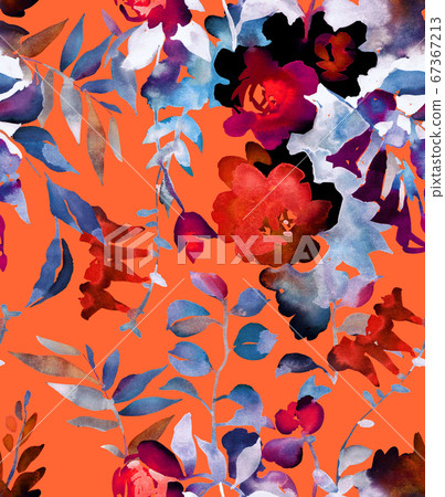 Botanical seamless pattern. Botanical seamless pattern. 67367213