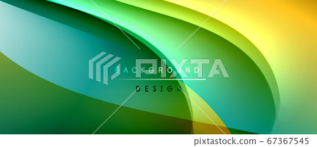 Fluid gradient waves with shadow lines and glowing light effect, modern flowing motion abstract background for cover, placards, poster, banner or flyer Fluid gradient waves with shadow lines and glowing light effect, modern flowing motion abstract background for cover, placards, poster, banner or flyer 67367545