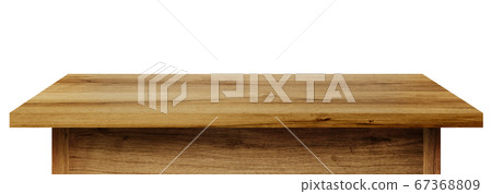 Wooden table isolated on white background. Wooden table isolated on white background. 67368809