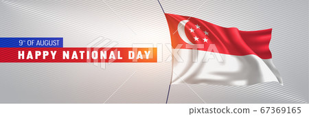 Singapore happy national day greeting card, banner vector illustration Singapore happy national day greeting card, banner vector illustration 67369165