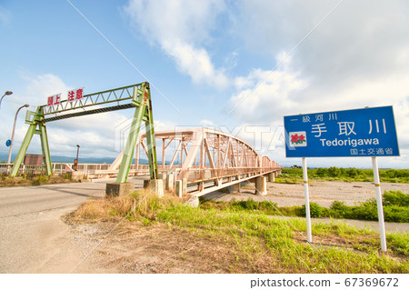 Awao Ohashi Bridge over the Tedori River in Ishikawa Prefecture 67369672