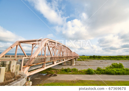 Awao Ohashi Bridge over the Tedori River in Ishikawa Prefecture 67369678